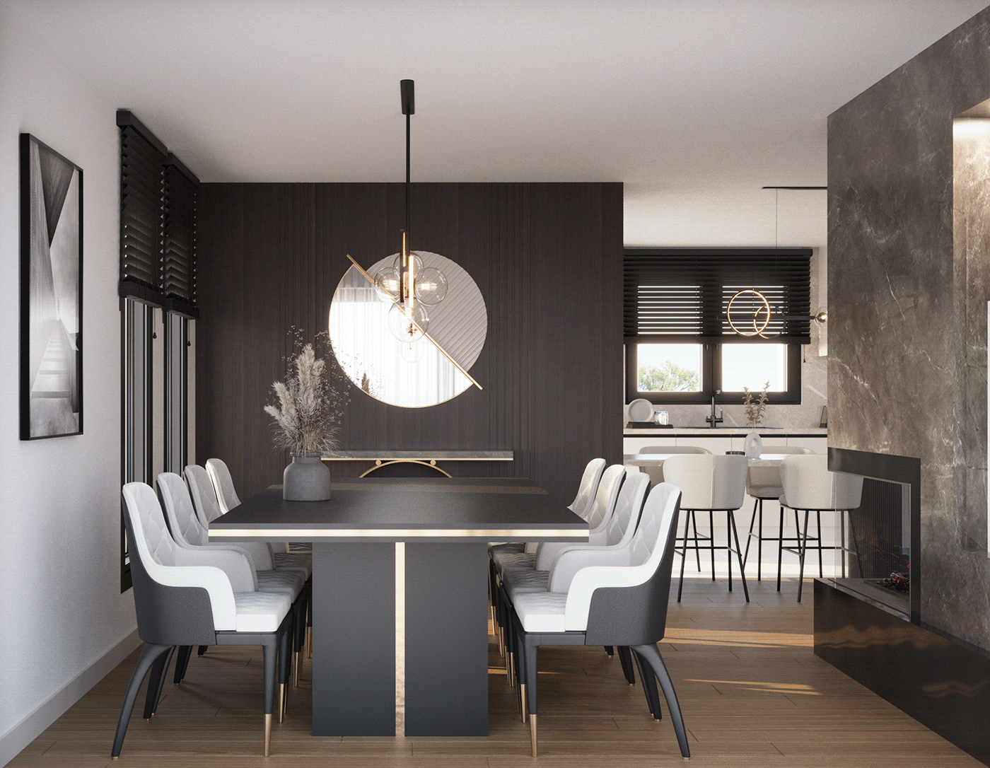 corona Render architecture visualization interior design  3ds max modern 3D
