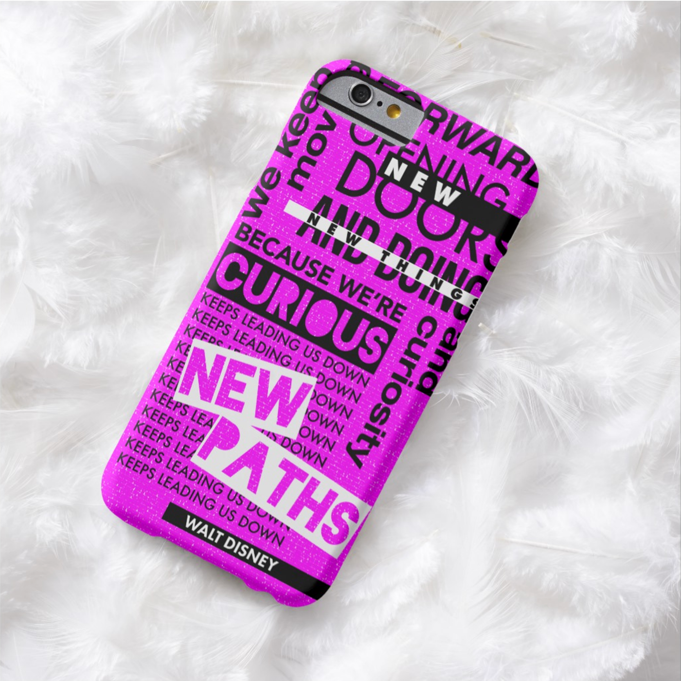 graphic design  typography   art direction  phone case grunge grunge type disney quote Stand out Phone Case Design
