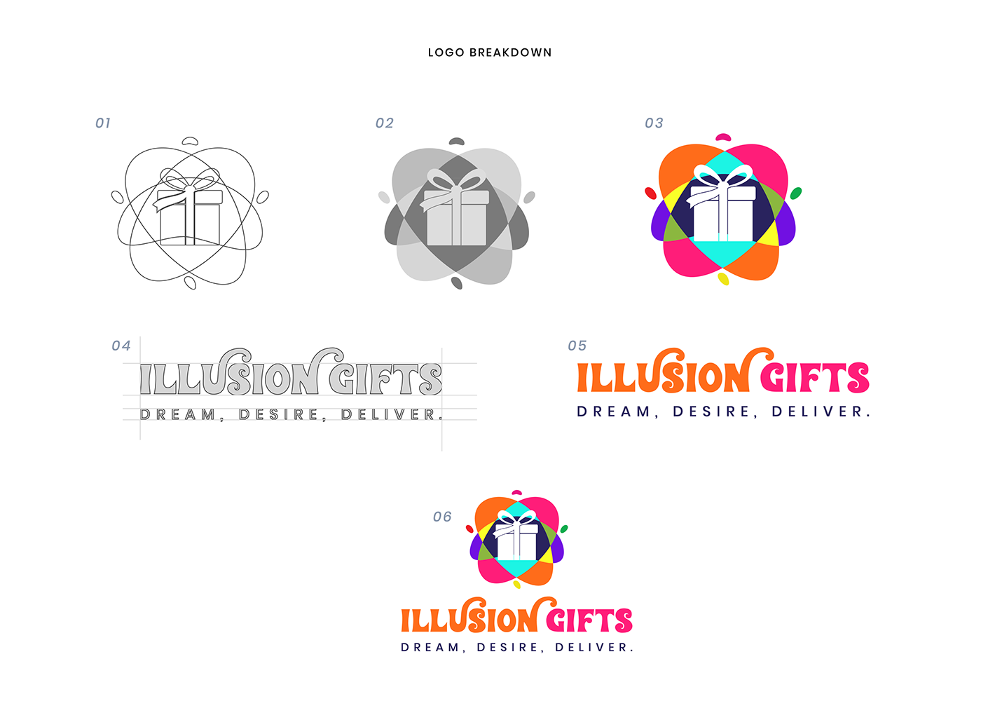 Creative Illusion Gifts brand identity #gifts #branding #logoidentity #brandguidance
#logodesign #ui