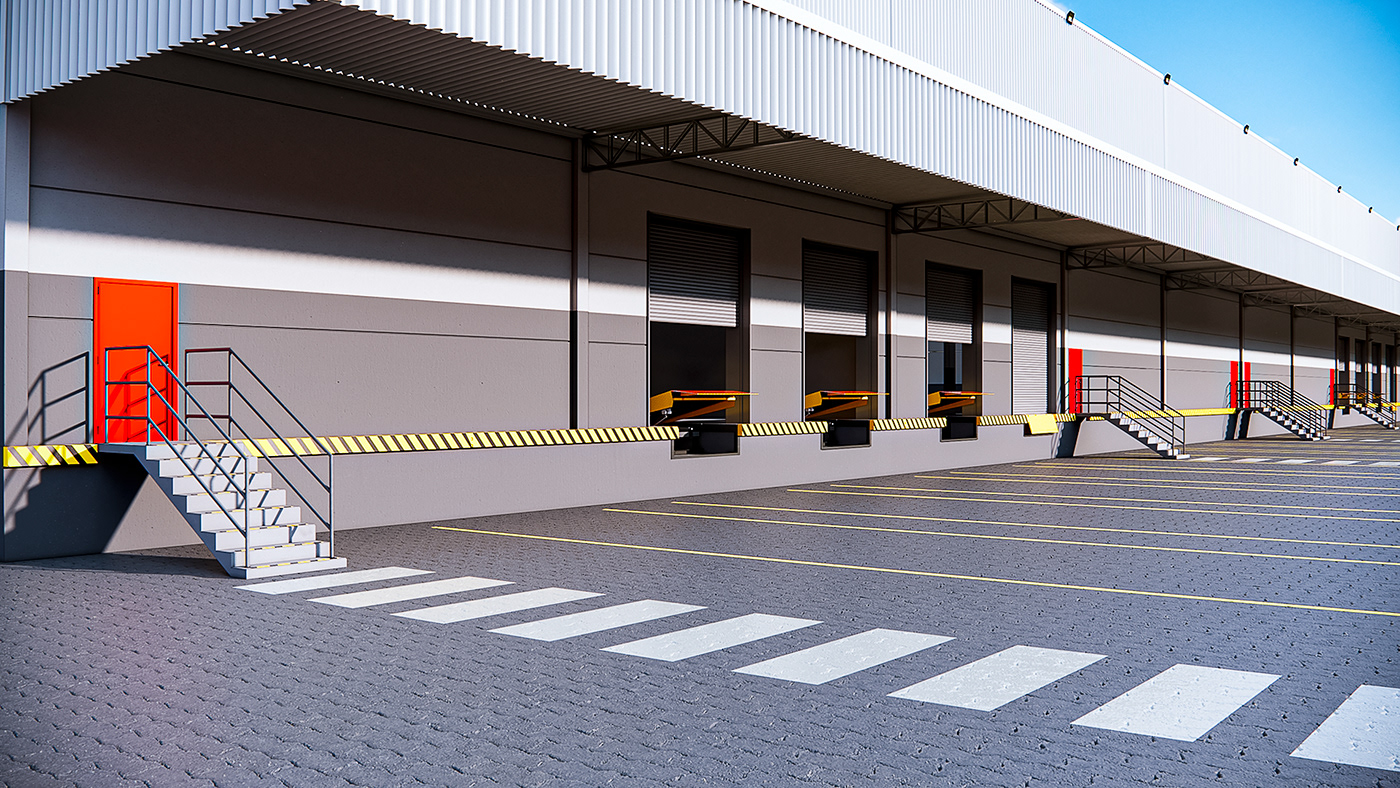 Logistics LOGISTICA logistic Transport Render visualization architecture 3D exterior CGI