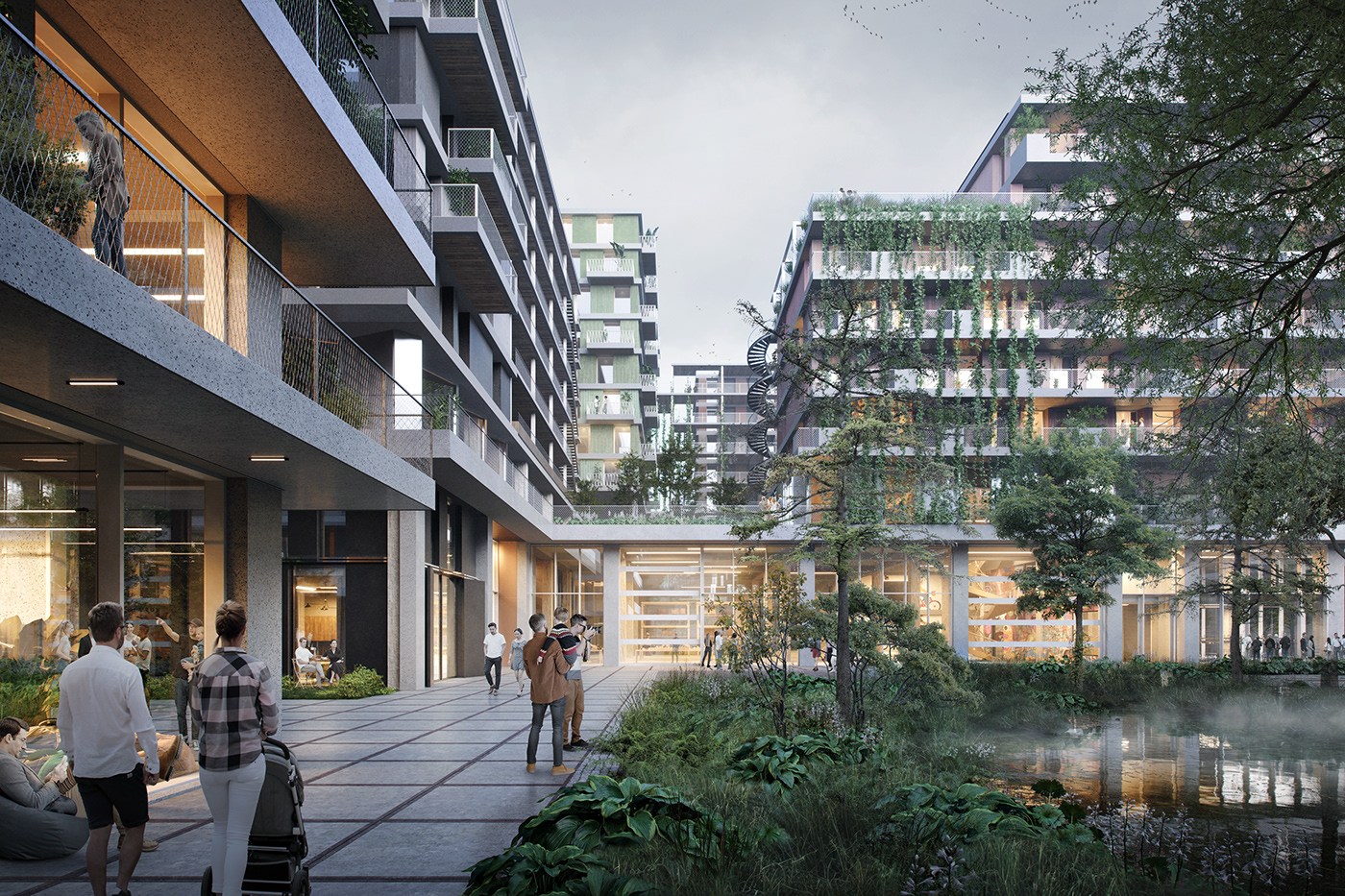 amsterdam architecture architecture competition corona render  Netherlands storytelling   Sustainable vision visualization vivid