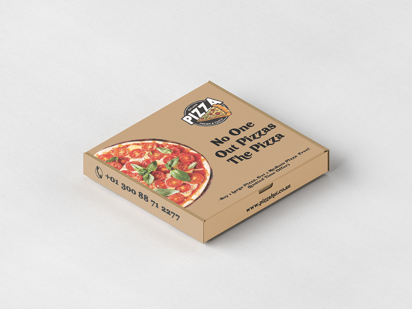 adobe illustrator brand identity Advertising  die cut Pizza