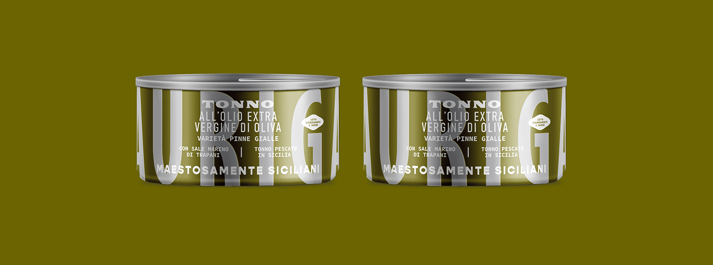 tuna Food  Packaging Logo Design color graphic design  branding  Can Packaging typography   made in italy