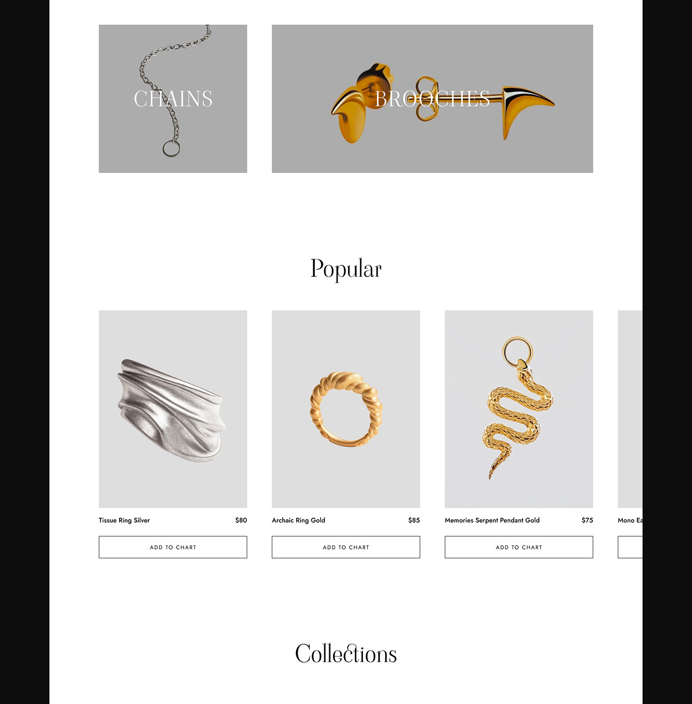 concept jewelry Online shop online store store ui design ux Web Web Design  Website