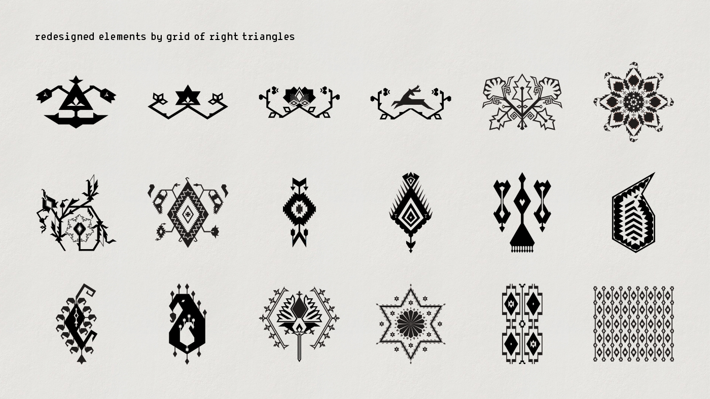 uzbekistan Logo Design iconography Ethnic Bukhari element ornament פרויקט גמר final project grid