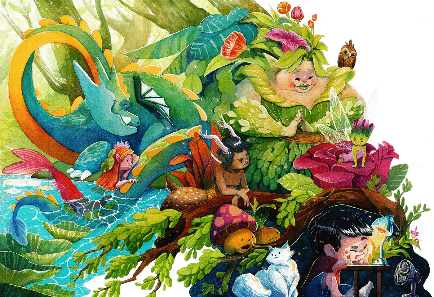 #illustration #Watercolor children illustration