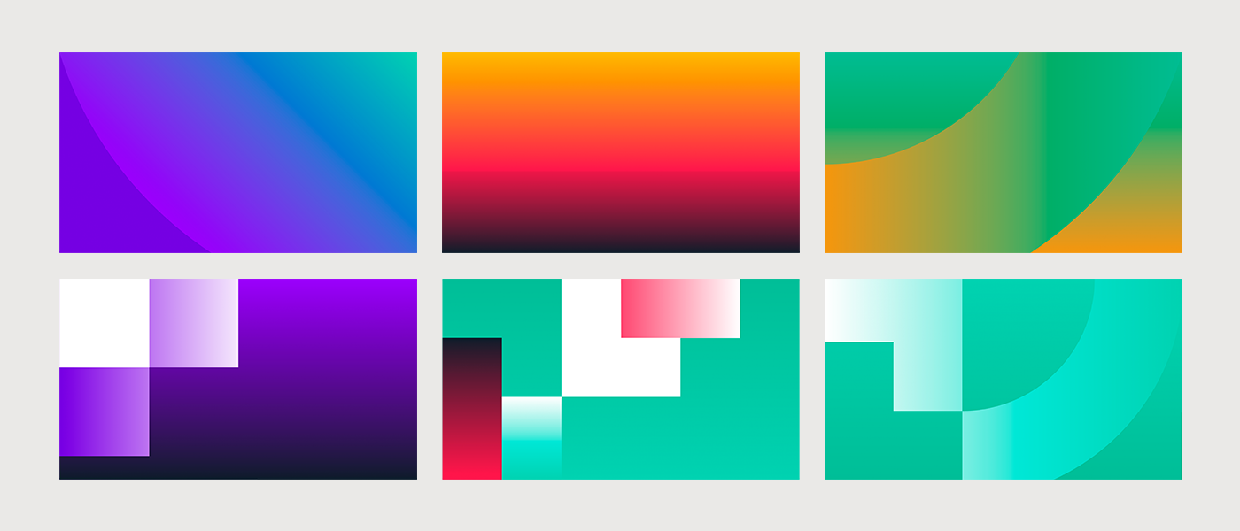 logo gradients poster process identity branding 