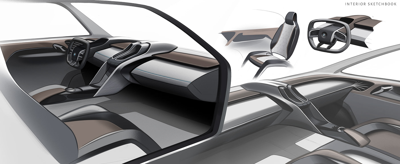 design Autmotive Vehicle modeling sketching rendering Lotus jeep cadillac utility