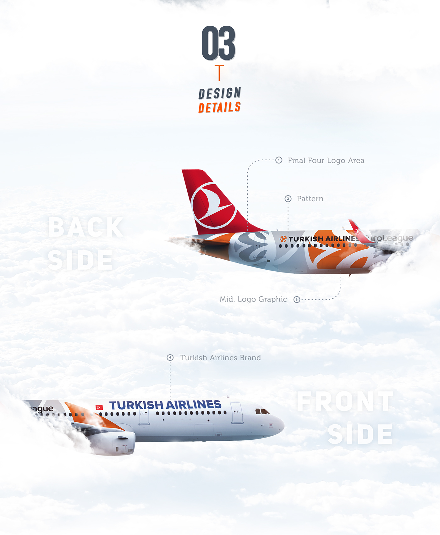airplane Livery Turkish Airlines SKY THY flight euroleague basketball airline branding 