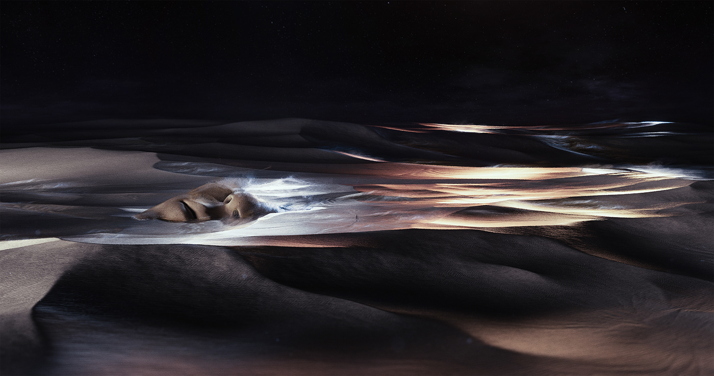 3D cinema4d desert digitalart dune ILLUSTRATION  inspiration Landscape Render scenery