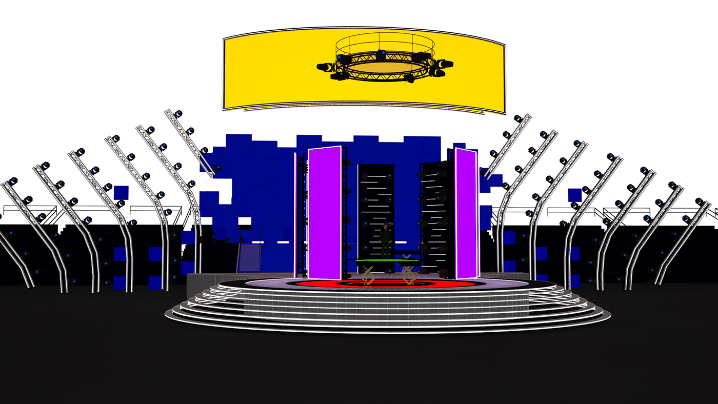 Золотой Граммафон 2016 Олимпийский 2016 Stage set design  STAGE DESIGN