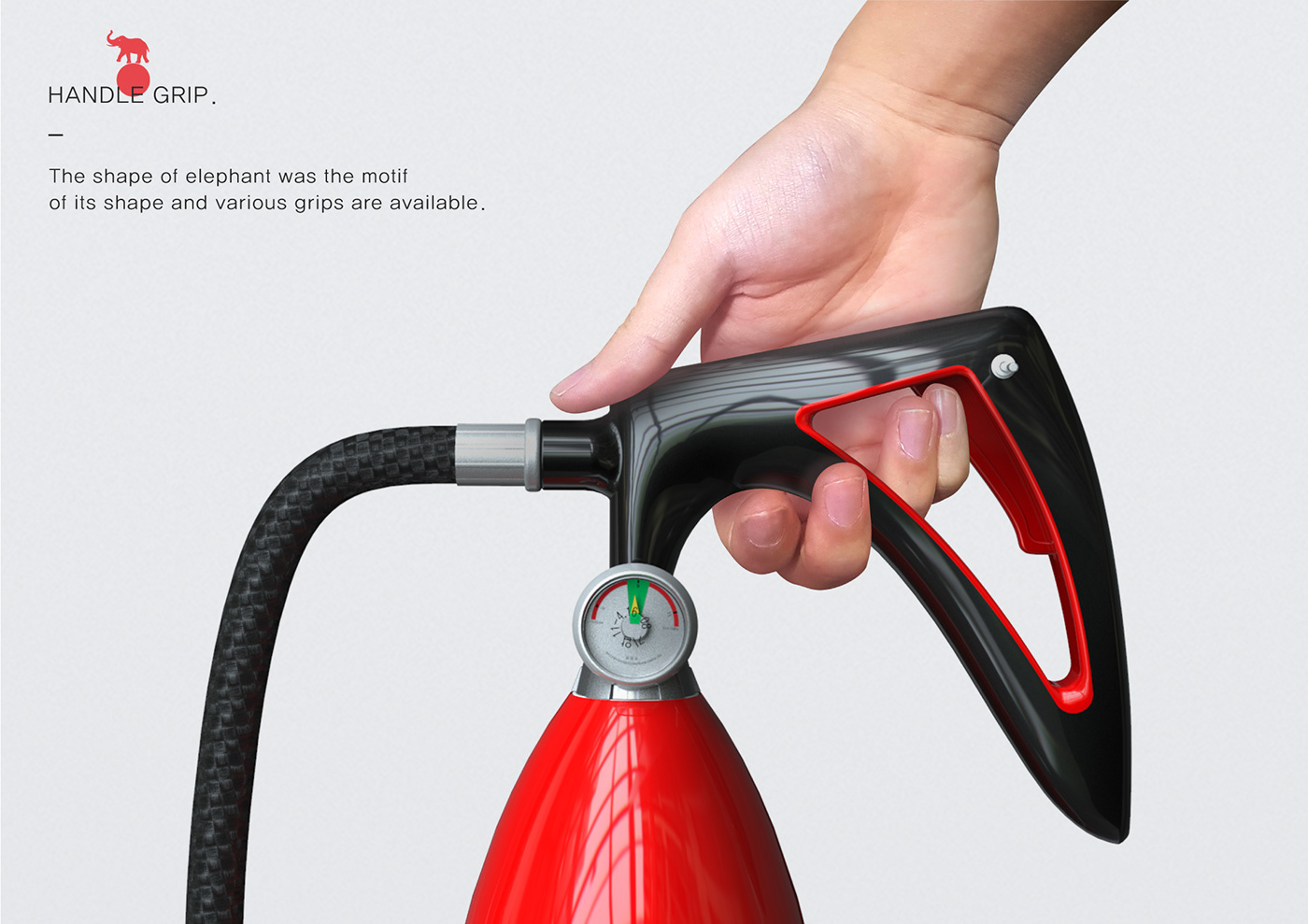 Fire Extinguisher shape product design