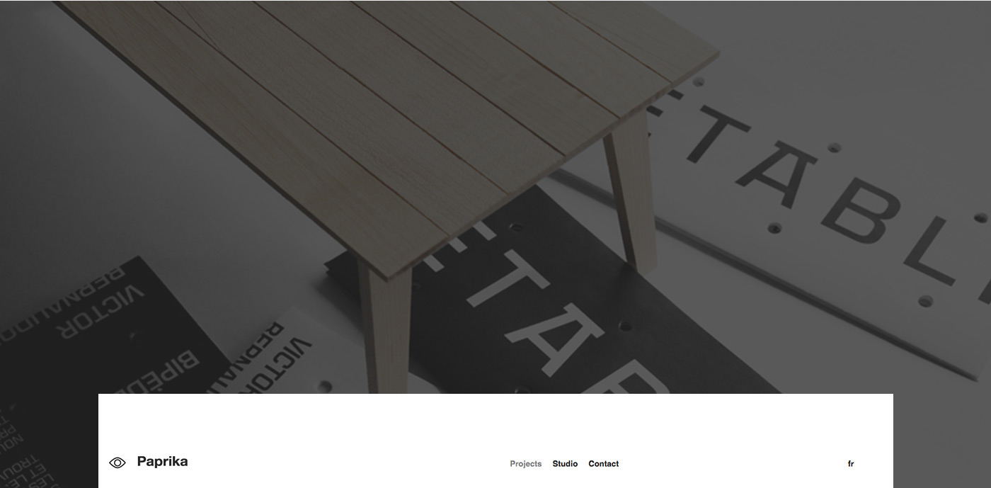 Paprika Montreal design black & white portfolio interactive icons gradient Responsive filter