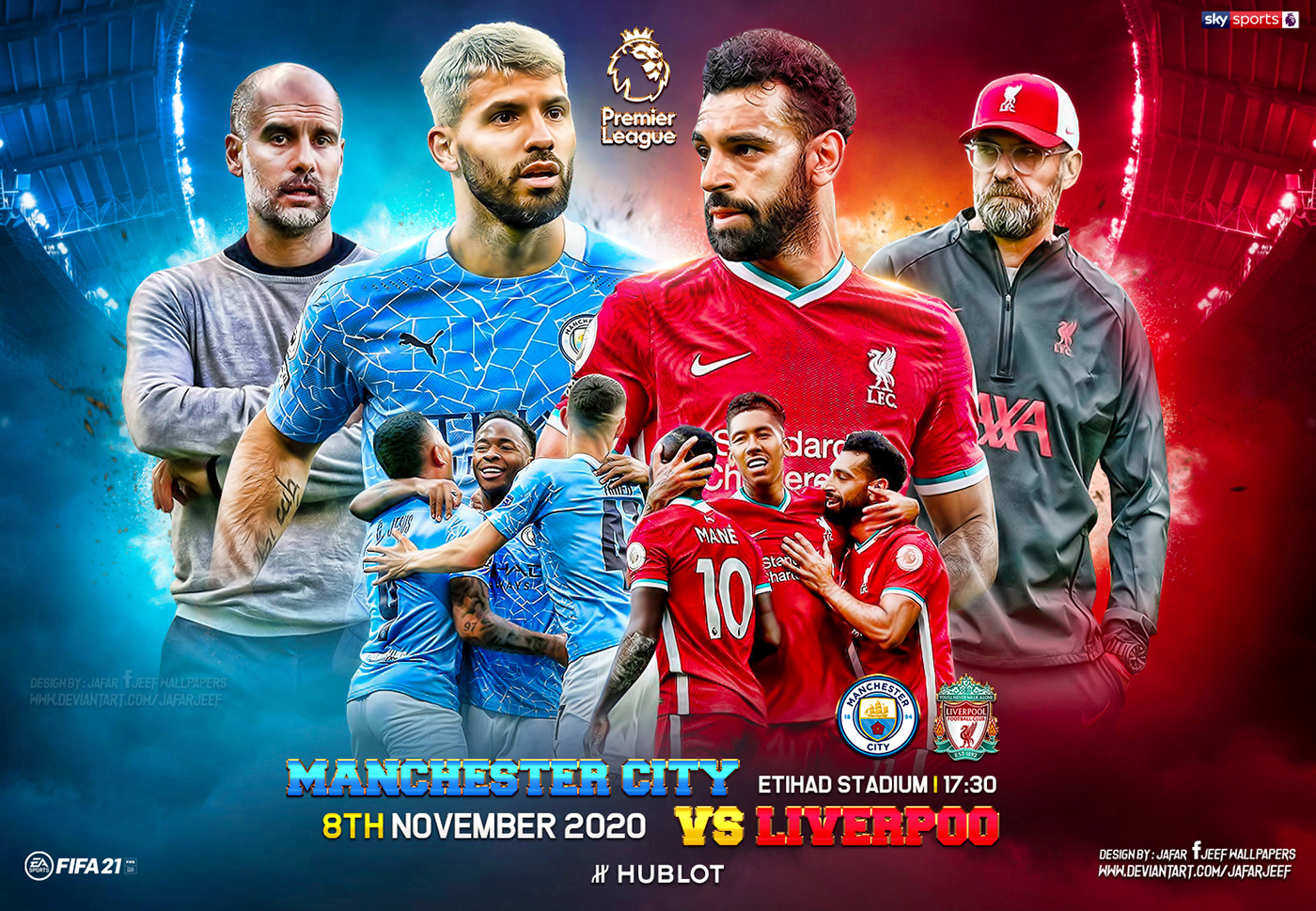 Aguero champions league city football Liverpool Man City Manchester City poster Premier League salah soccer wallpaper
