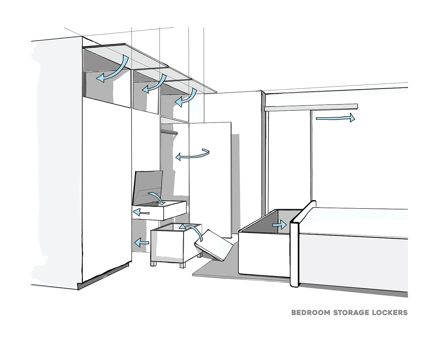 design interior design  White skandinavian houseboat water modern Open Space