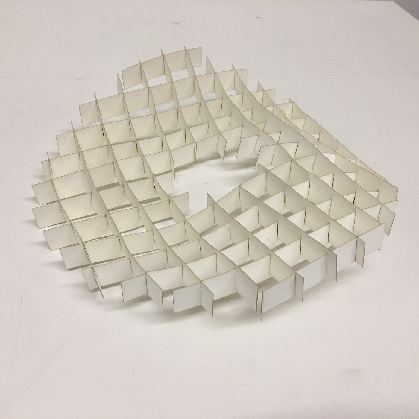 architecture laser cut model paper structure tectonics visualization watercolor