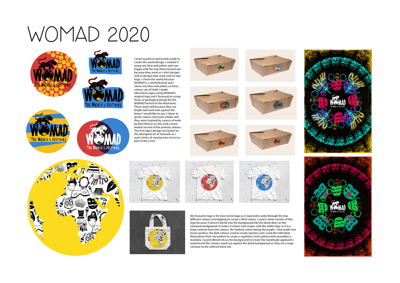 WOMAD2020 branding  womad festival Little White Lies LWL   magazine Mockup Layout Double Page Spread magazine spread the shape of water illustrated digital tablet package Packaging prototype