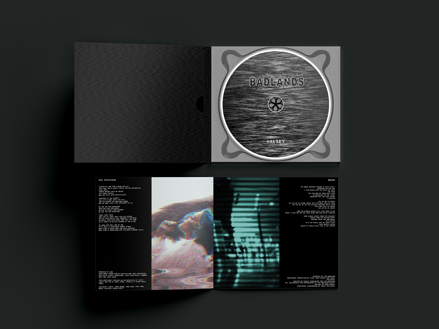 Album album cover badlands CD cover cover design Glitch Halsey music Music Packaging redesign
