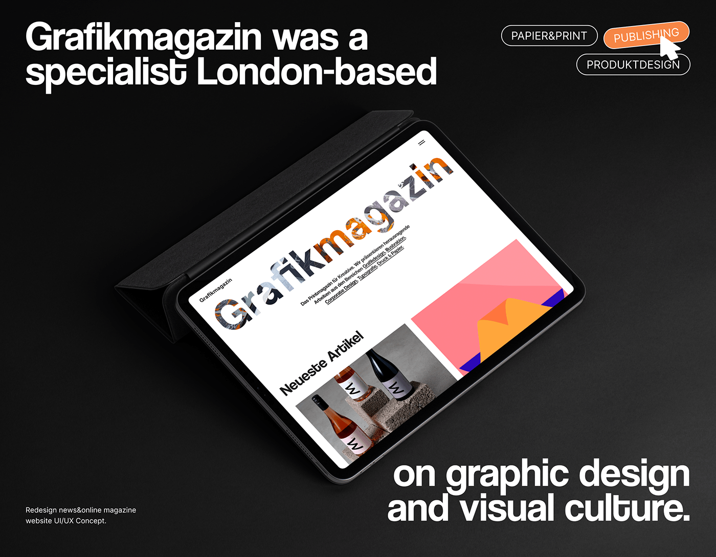 design magazine news redesign UI/UX Webdesign Website Figma online magazine uprock