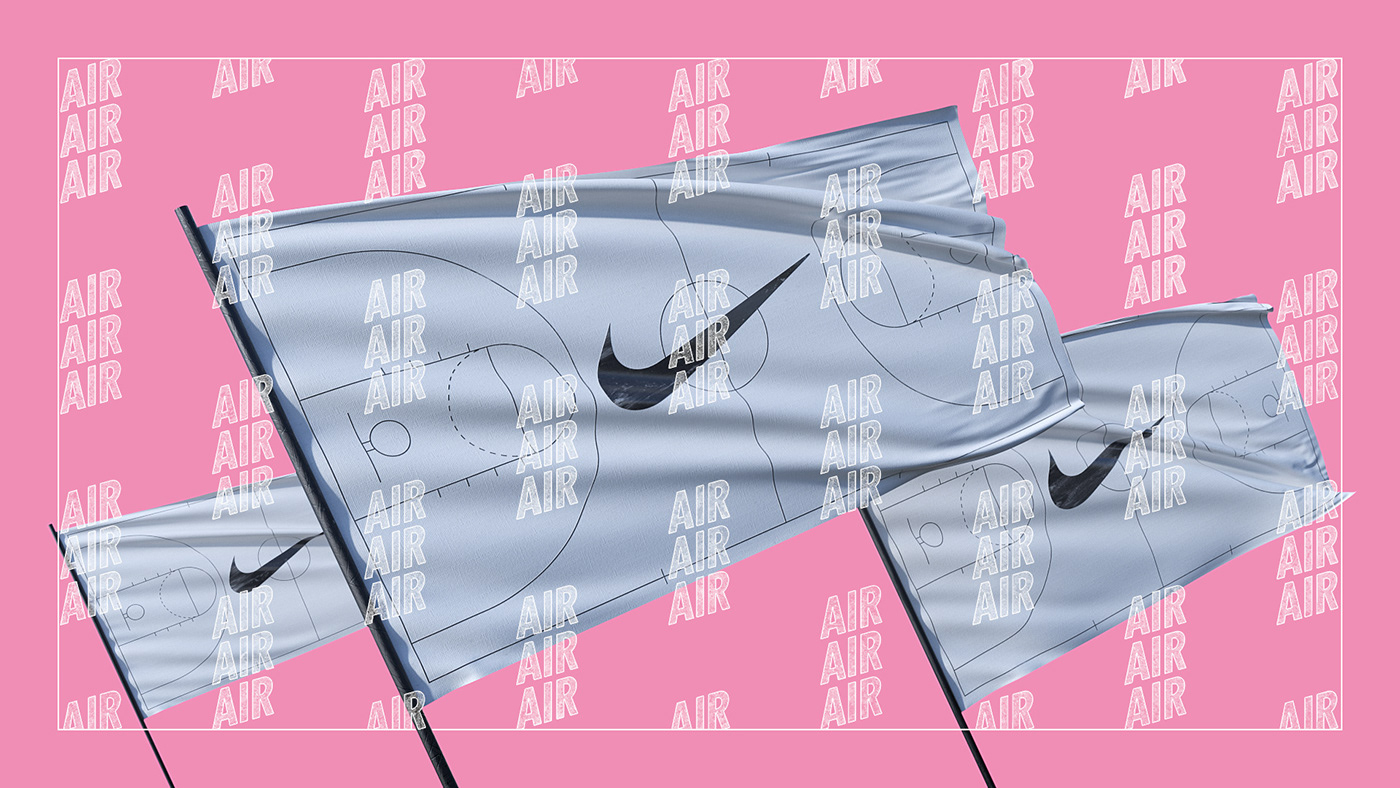 Nike nike air force air sneakers basketball air spray cloth statue c4d redshift
