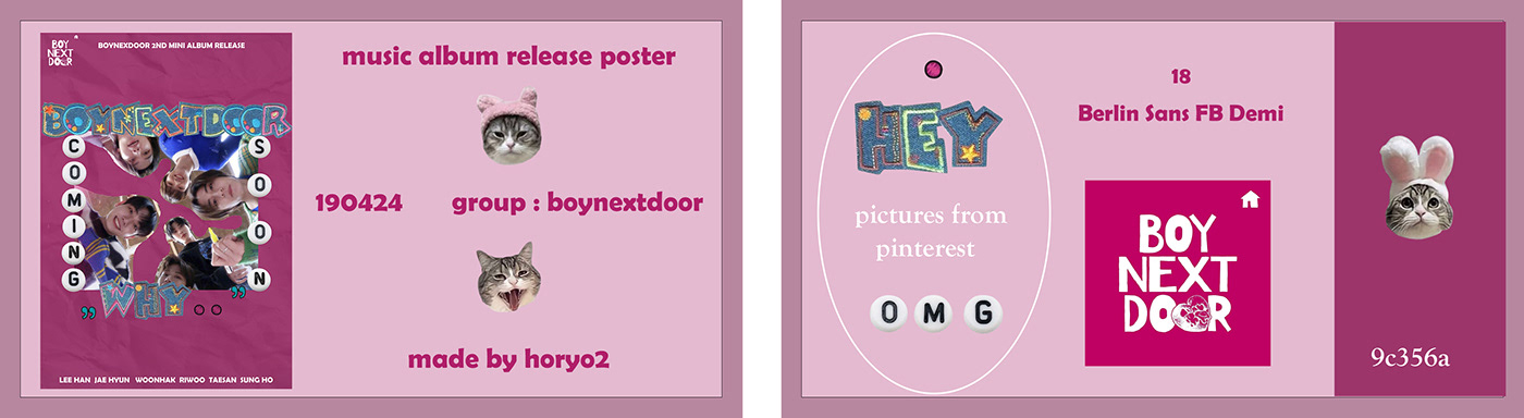 text design case Picture photoshop BOYNEXTDOOR kpop Poster Design font Pinterest