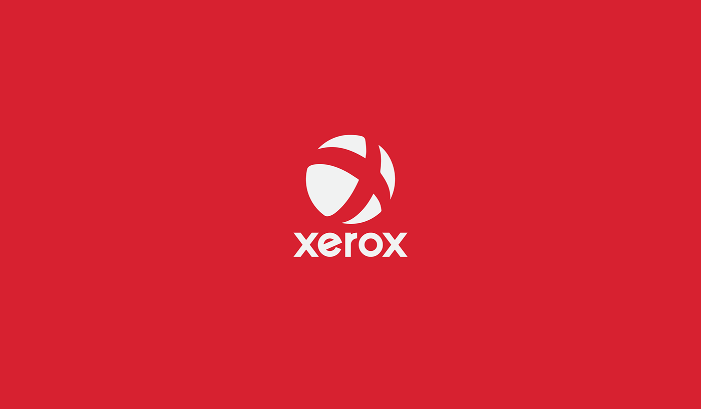 rebranding logo minimal creative idea Xerox