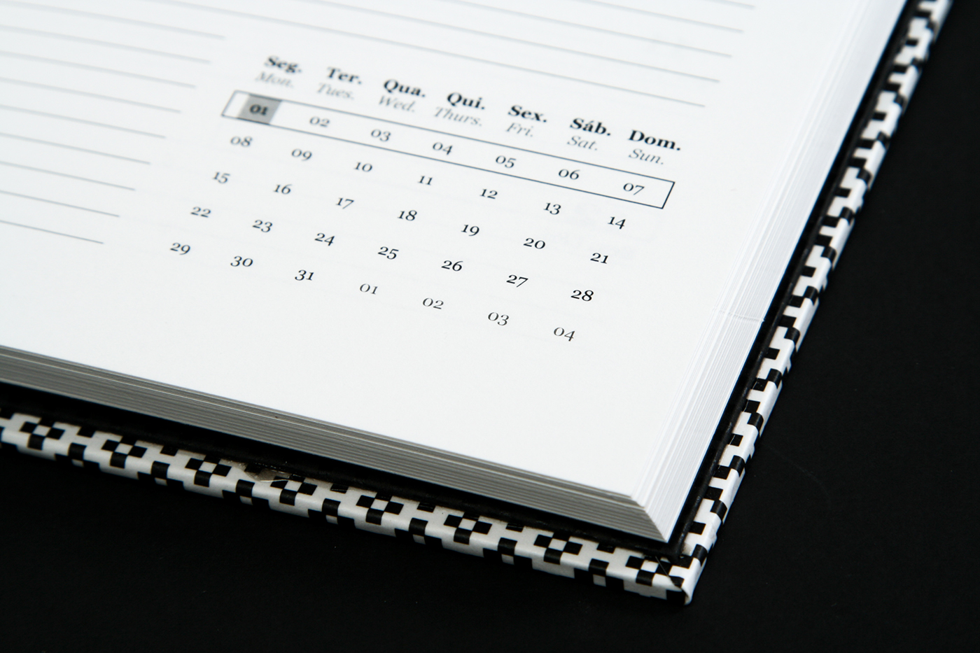 arquétipo agendas padrões Fotografia design planner pattern notebook