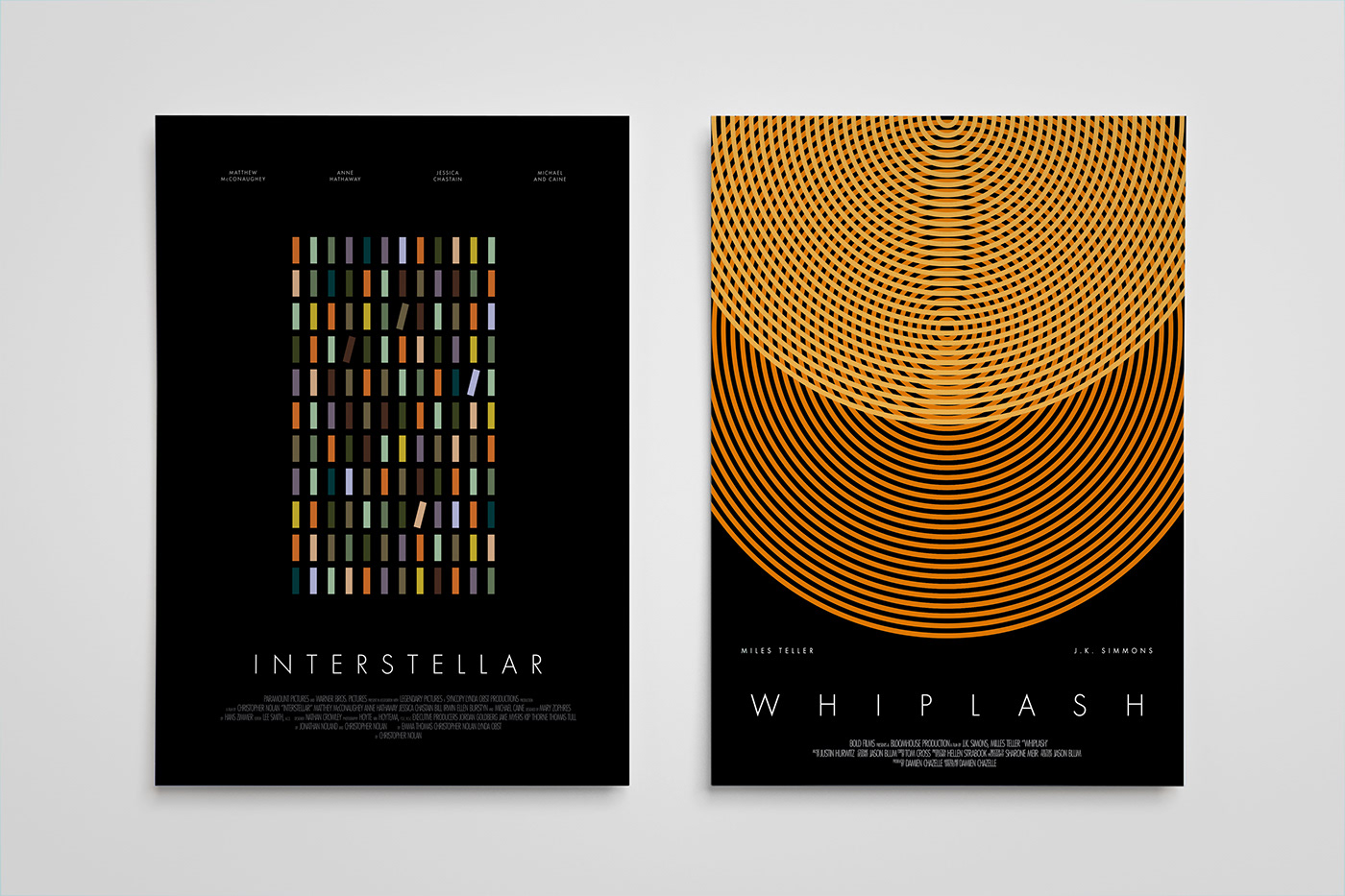Movie Posters poster Poster Design interstellar whiplash dunkirk typography   type graphic design  ILLUSTRATION 