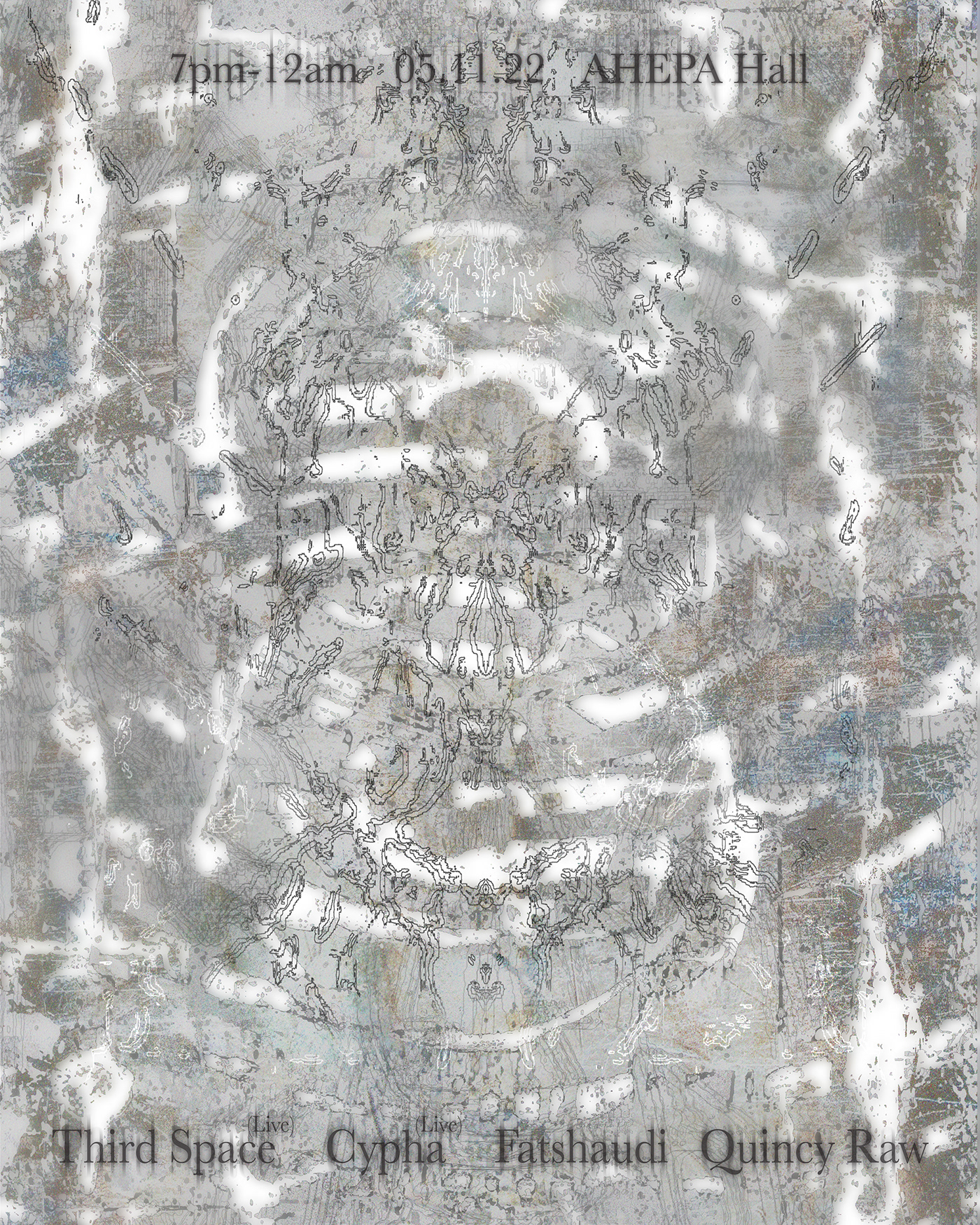 dark experimental idm Multimedia  poster rave scan textures