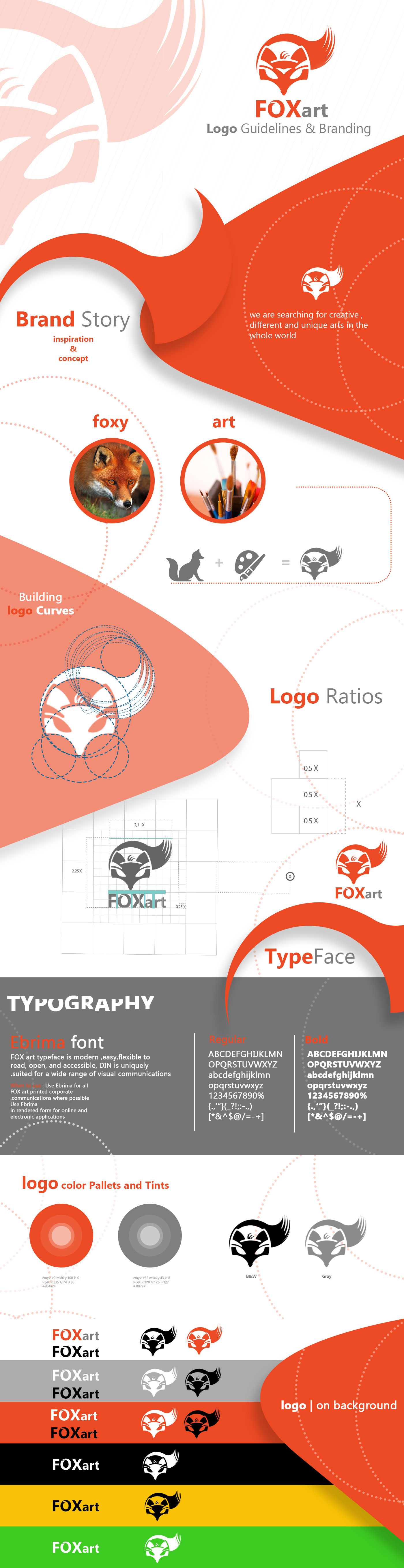 logo guidelines brand design FOX Icon Web