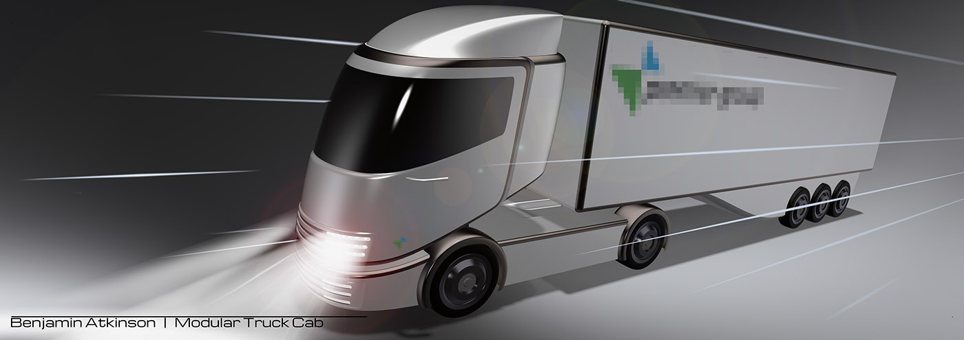 Truck industrial design transportation Coventry University product modular Vehicle