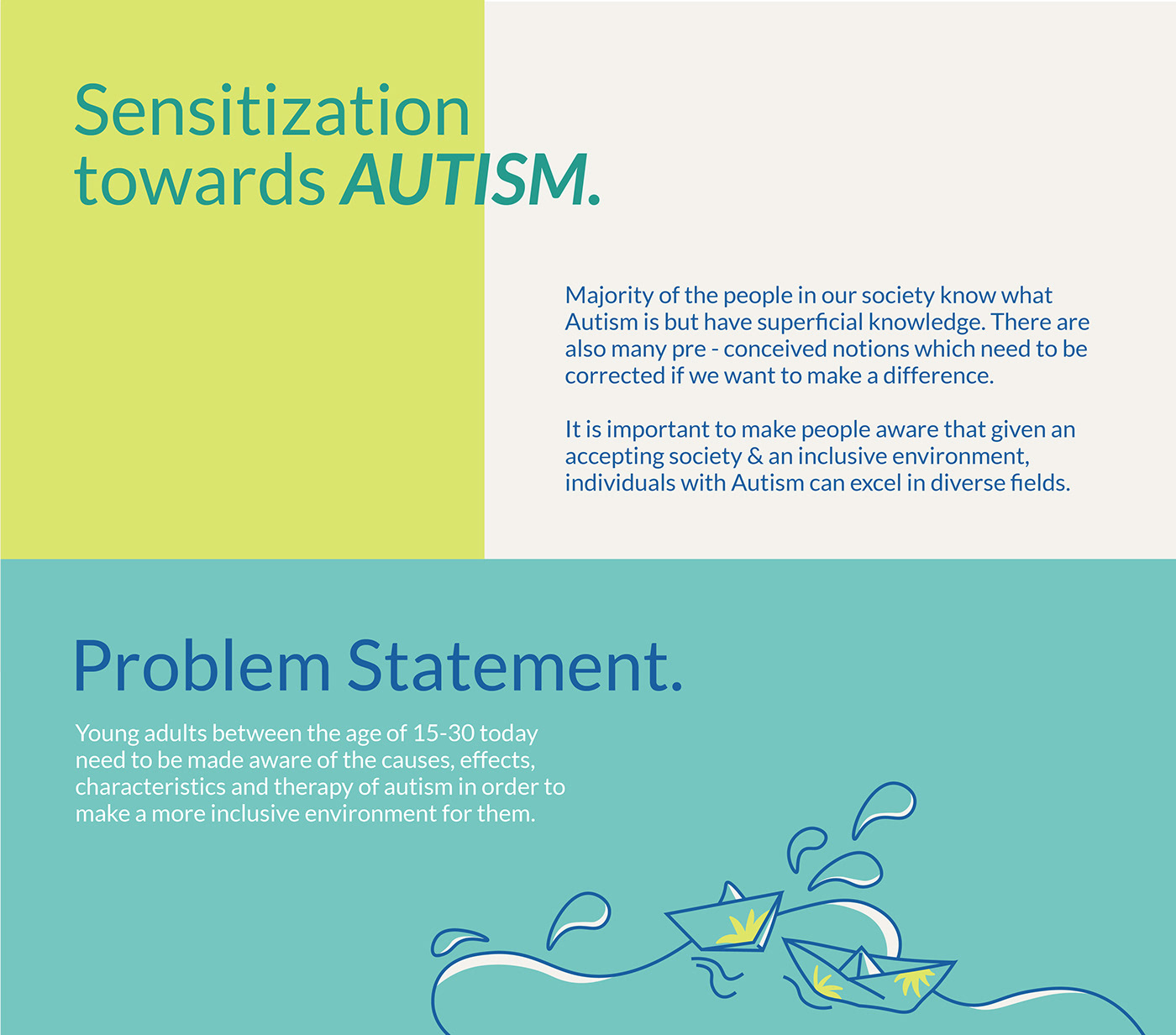 autism Autism awareness Campaign Design illustrations layouts social impact typography  