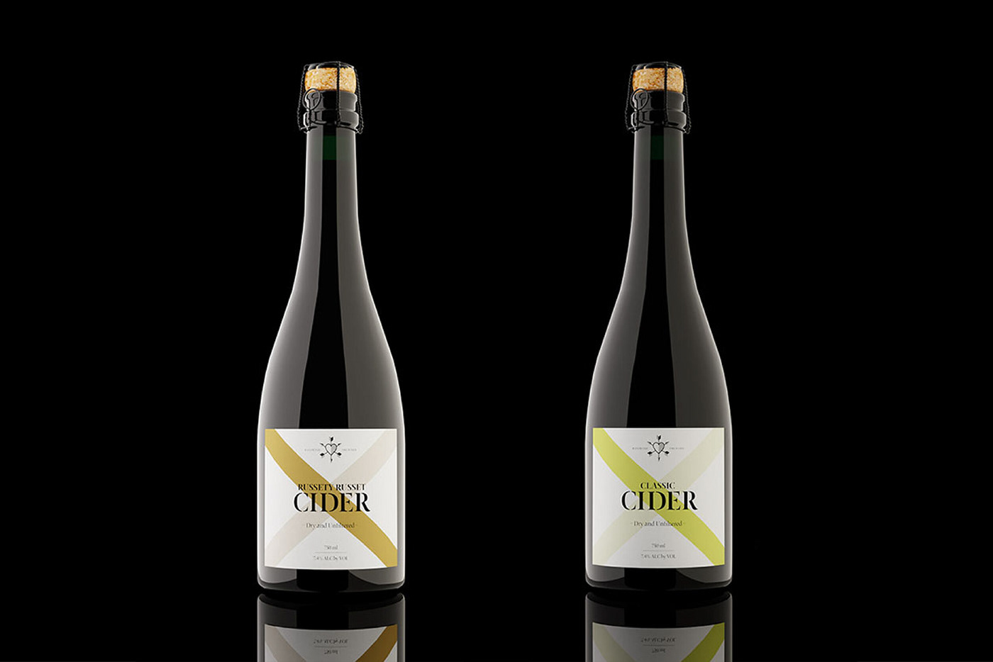bottle label brand identity Packaging typography   cider