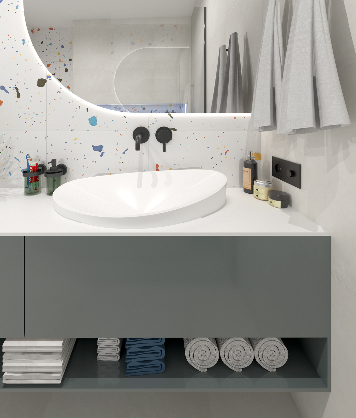 bathroom design interiordesign Render renovation TerraZoo visualization 3D model architecture archviz