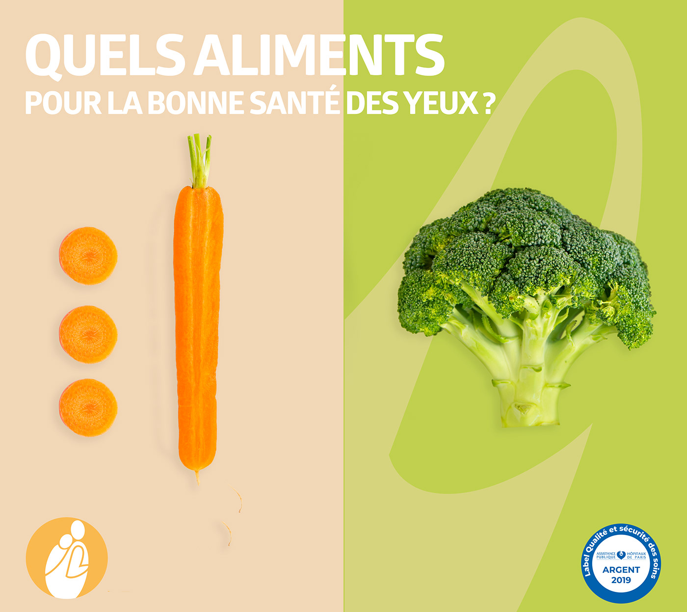Alimentation brocoli carots design Dietetic digital Food  HME Hôpital santé