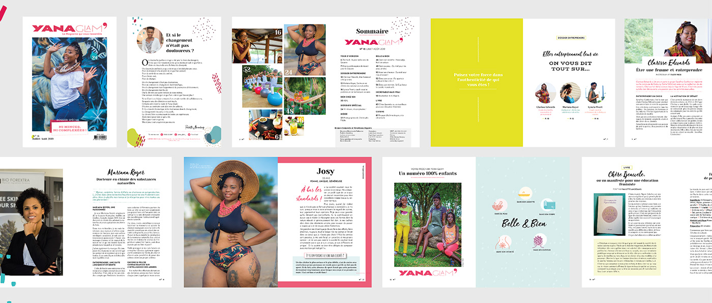 graphic design  editorial magazine French Guiana Guyane amazonie calebasse culture business entrepreneur