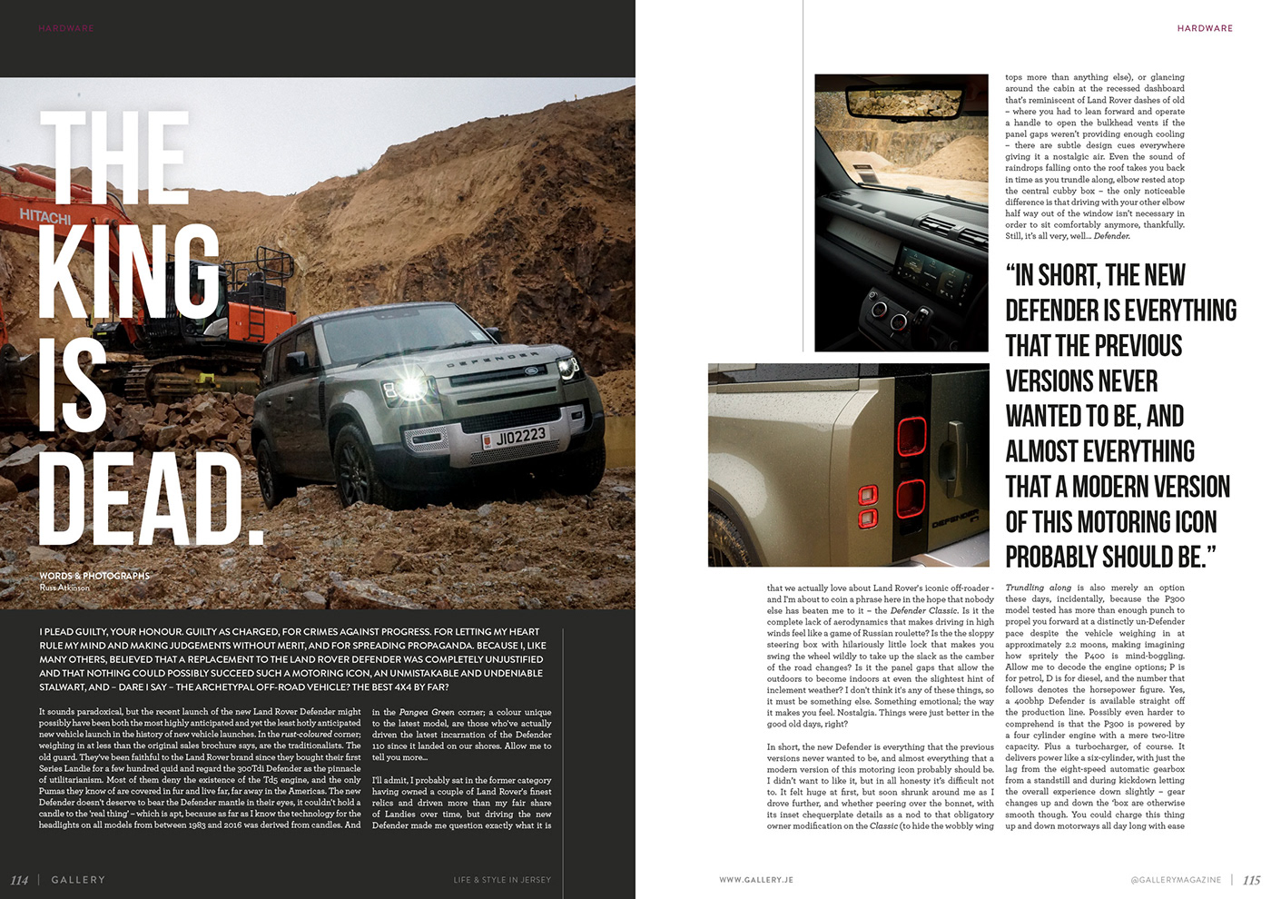 Automotive journalism Automotive Photography car photography car review  editorial design  journalism   Land Rover magazine new defender writing 
