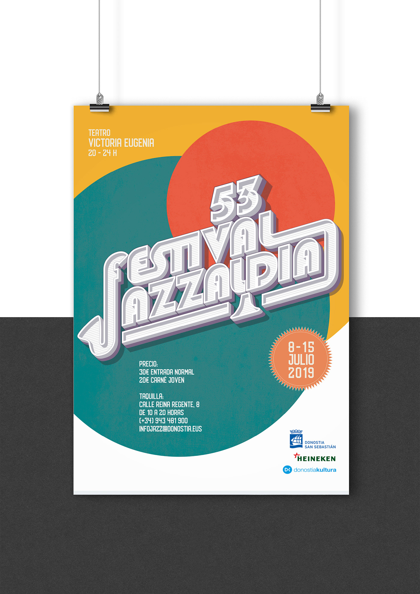 poster jazzaldia jazz Advertising  Jazz Poster