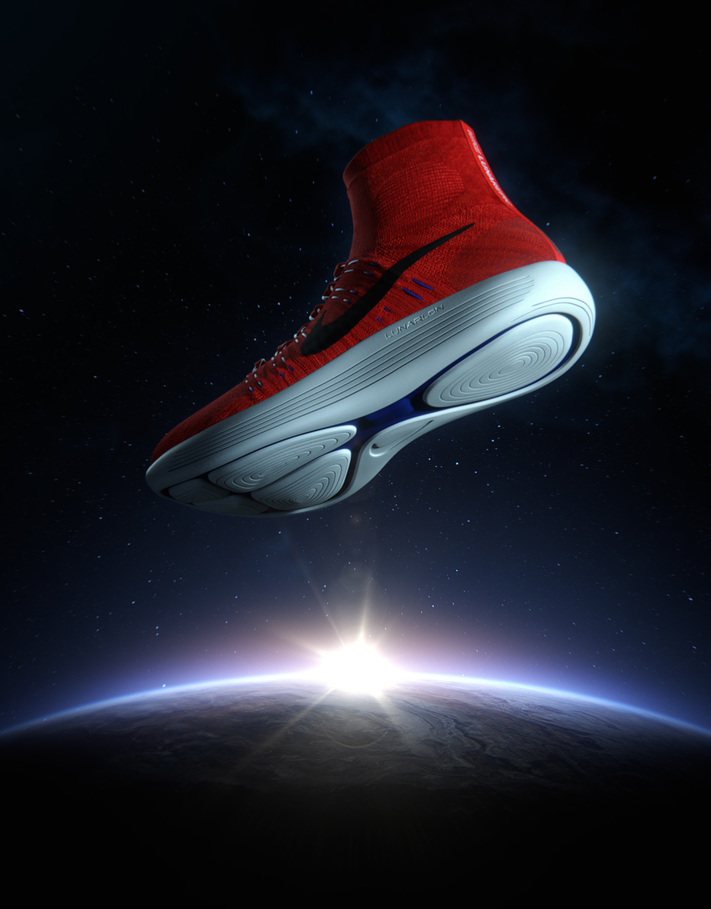 Nike 3D design octane cinema4d houdini particle Procedural worldmachine CG studiotendril Blacklist nikelunar lunarepic nikerunning