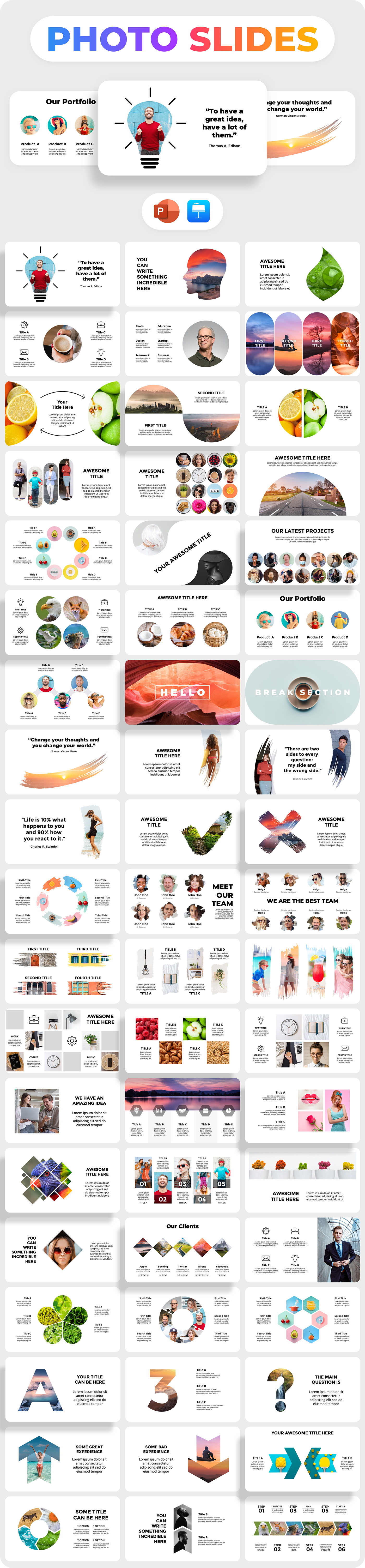 marketing   digital marketing Powerpoint presentation canva template Keynote infographics marketing illustration templates