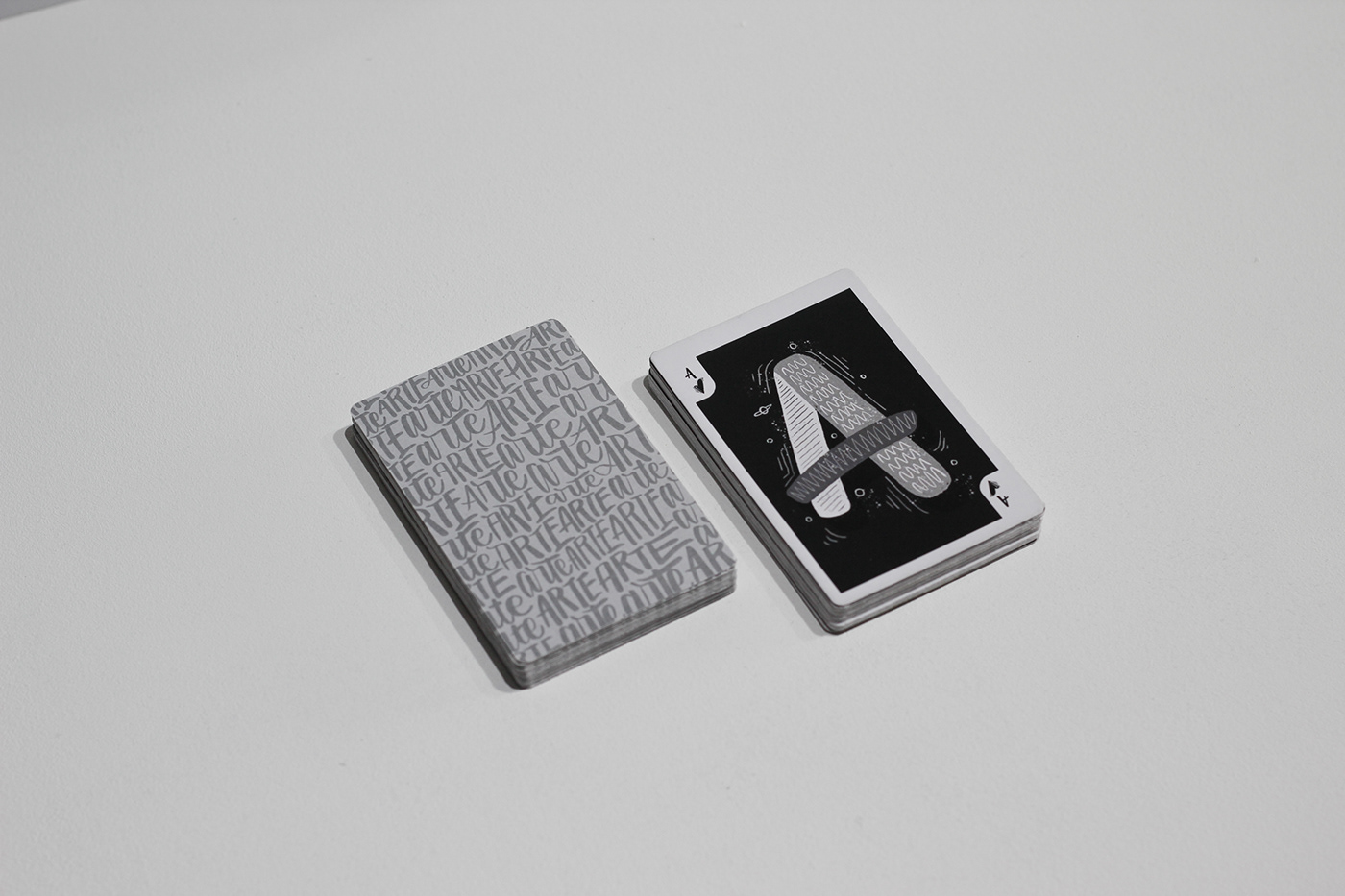 lettering Playing Cards