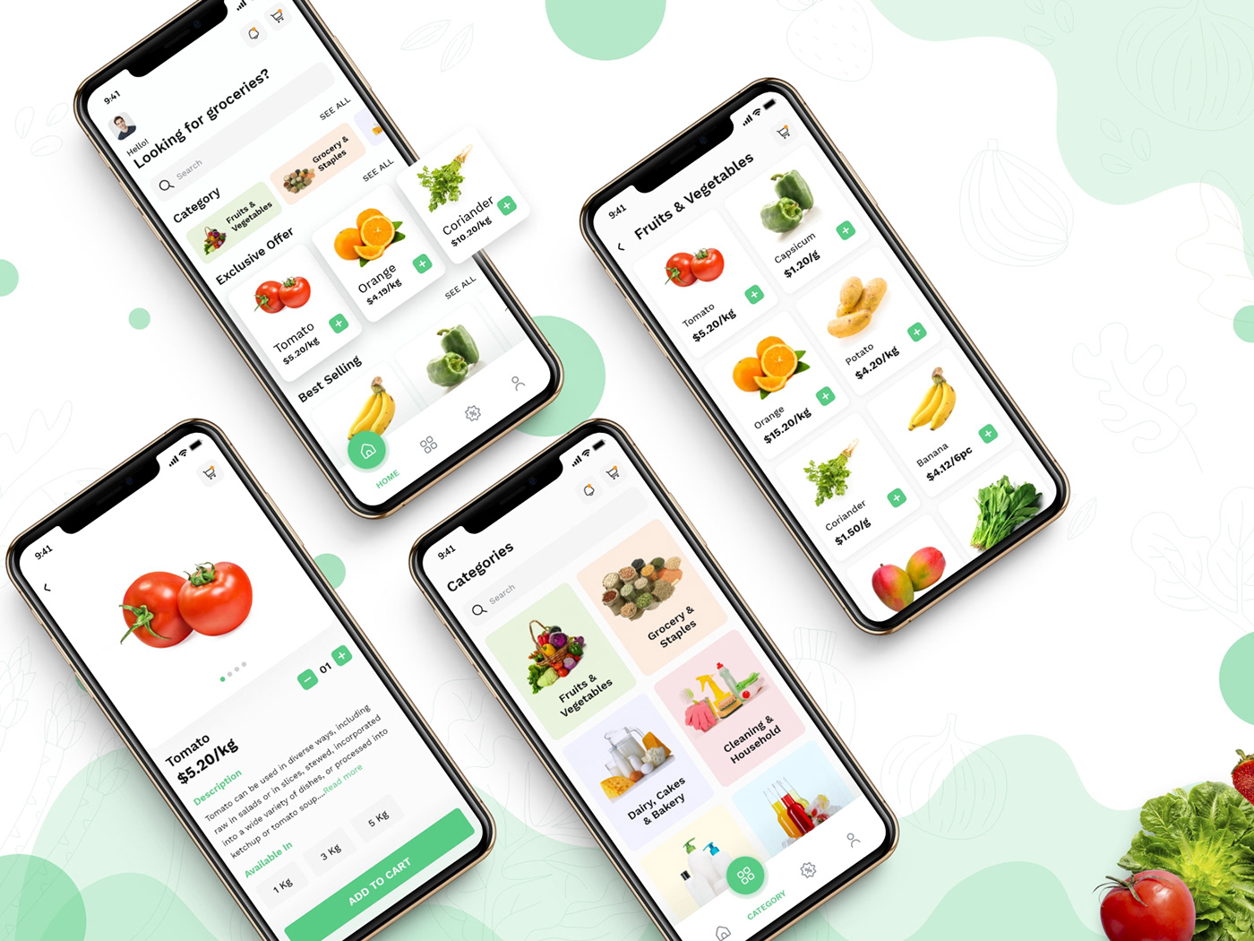 app design app ui Grocery Grocery App grocery delivery grocery mobile app codiant UI/UX App Designs mobile design