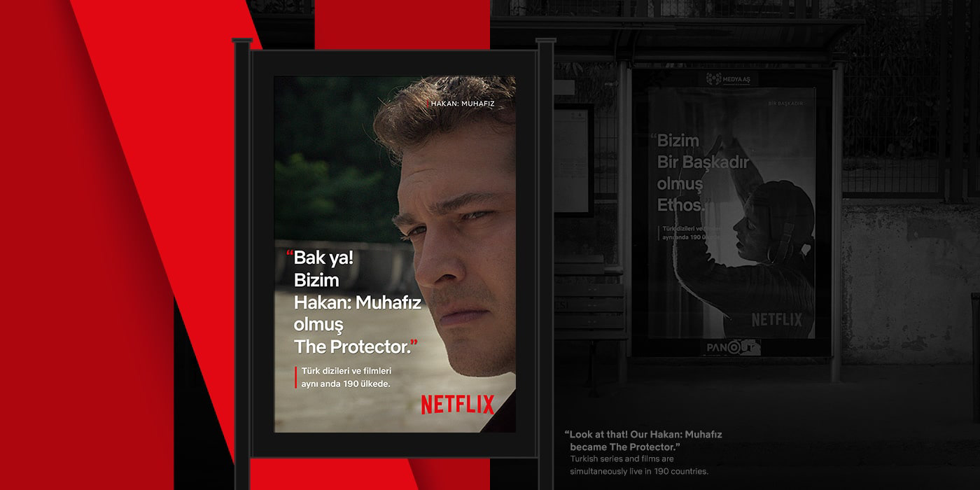 Advertising  billboard core brand DDB Netflix Outdoor Turkey türkiye