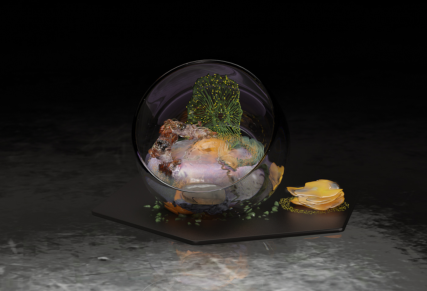 3D artwork c4d CGI colorful cuisine Food  organic texture visual