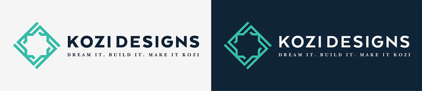 branding  Interior design monogram pattern initial logo