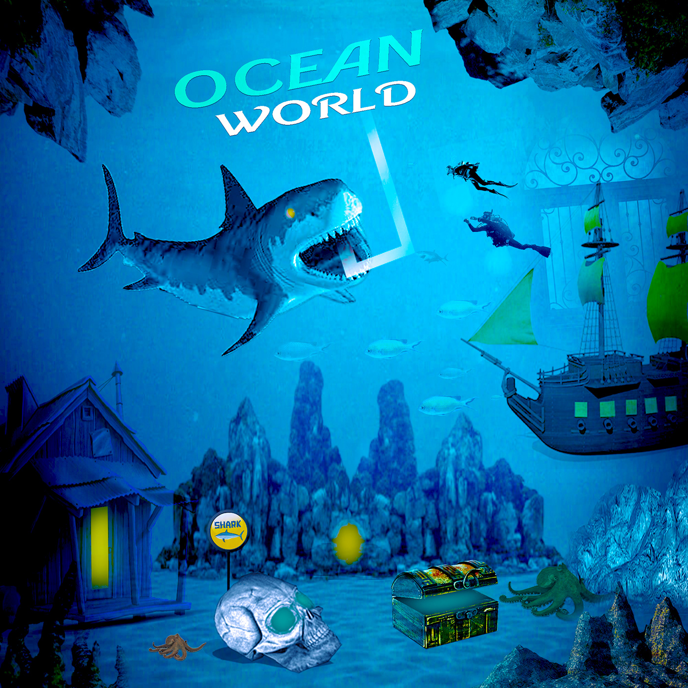 Photo Manipulation  Ocean designs ocean world Advertising  publicity