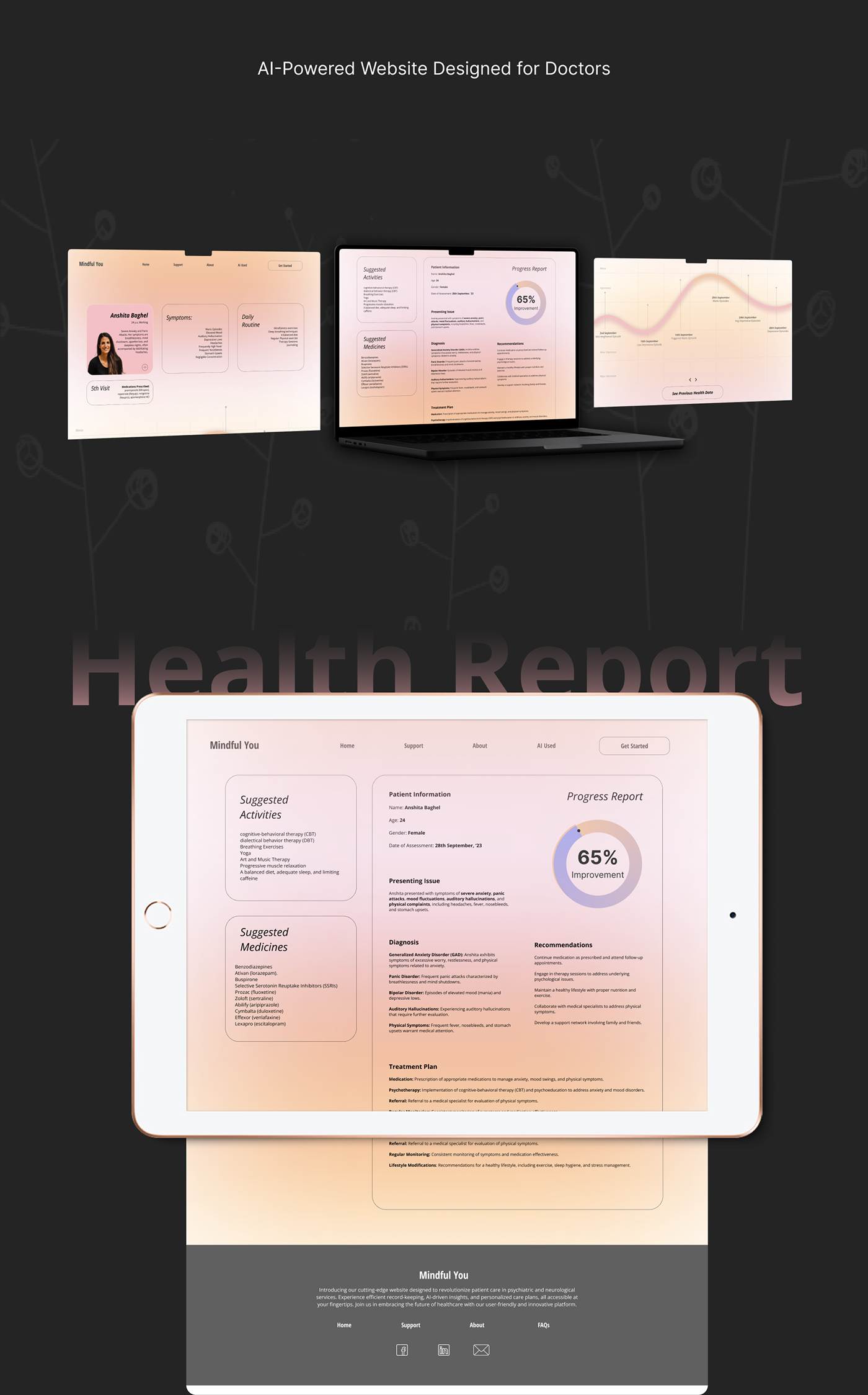 experience design UX design ui design hospital interactive Figma Website product design 