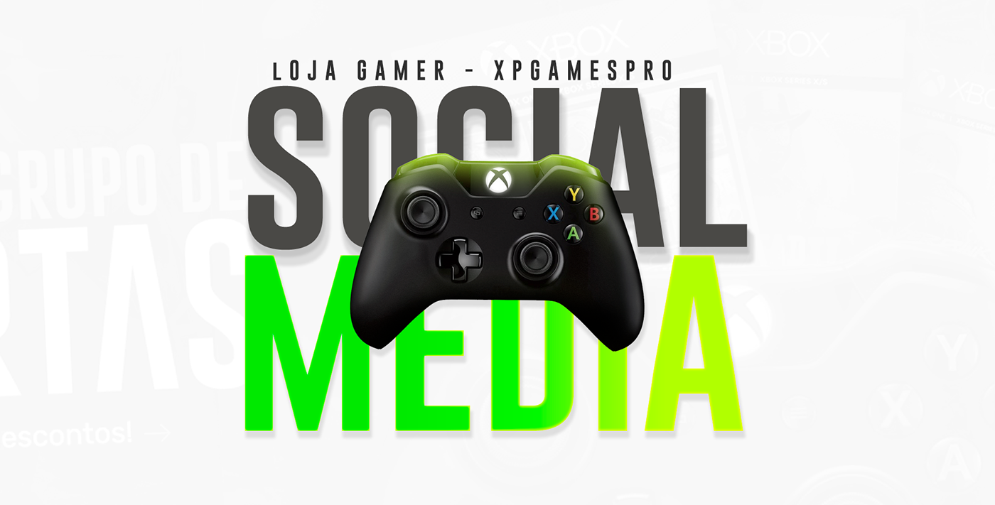 Digital Art  Gamer Games Design Gaming Instagram Post LOJA GAMER marketing   Social Media Design Social media post visual identity