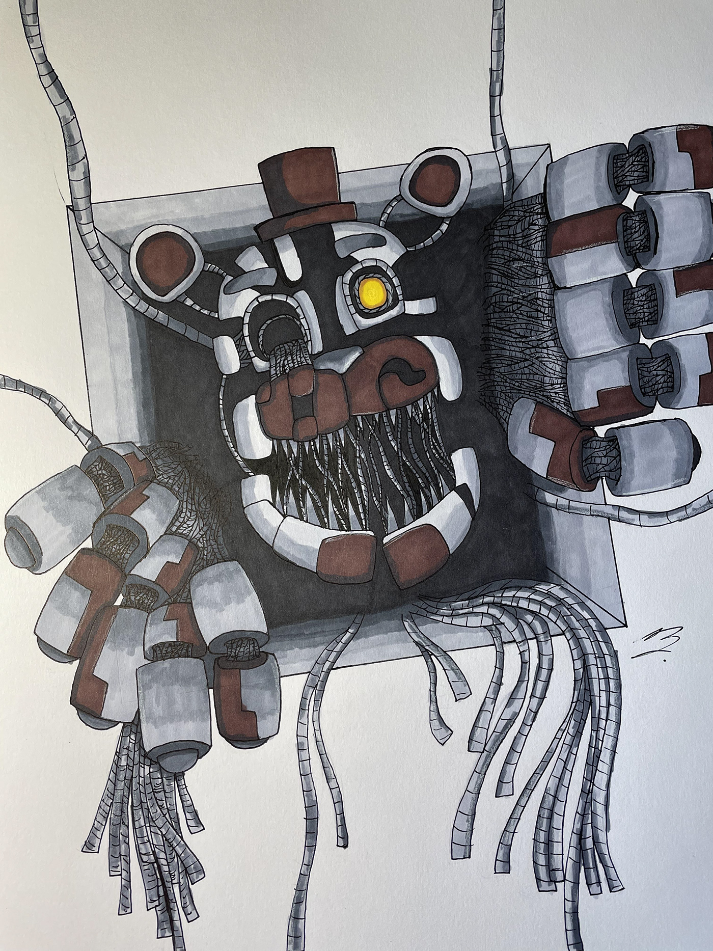 Molten Freddy. - - - - - - - - - - - - #art #illustration #artwork