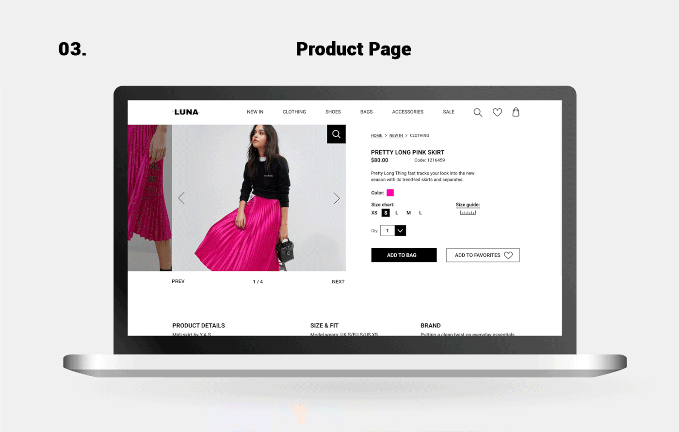 Webdesign UI ux Womensclothing shop Marketplace ecommers  